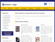 Tablet Screenshot of footballcardshop.com